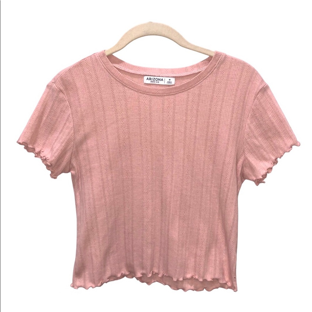 ARIZONA JEAN COMPANY light pink crop top